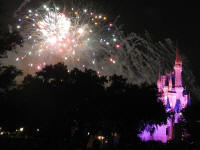 Walt Disney World Castle 4th of July